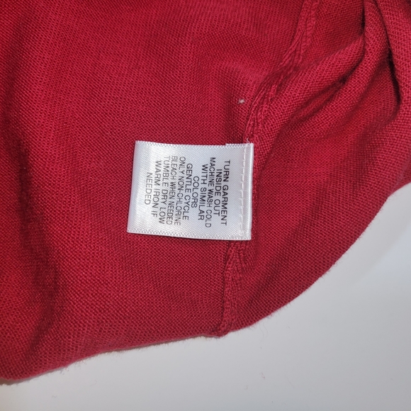Daniel Cremieux Men's Large red vneck vest morino wool - Picture 8 of 12